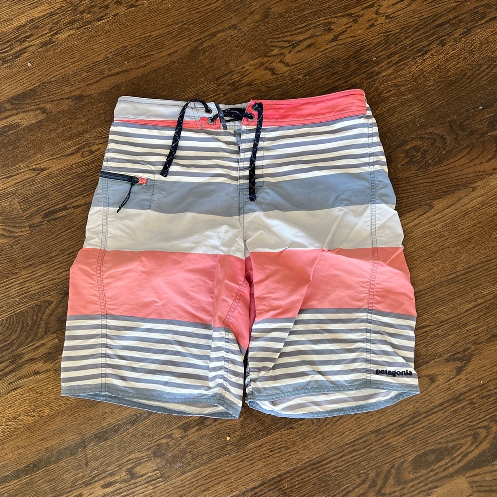 Patagonia Wavefarer Striped Boardshorts Mens 32